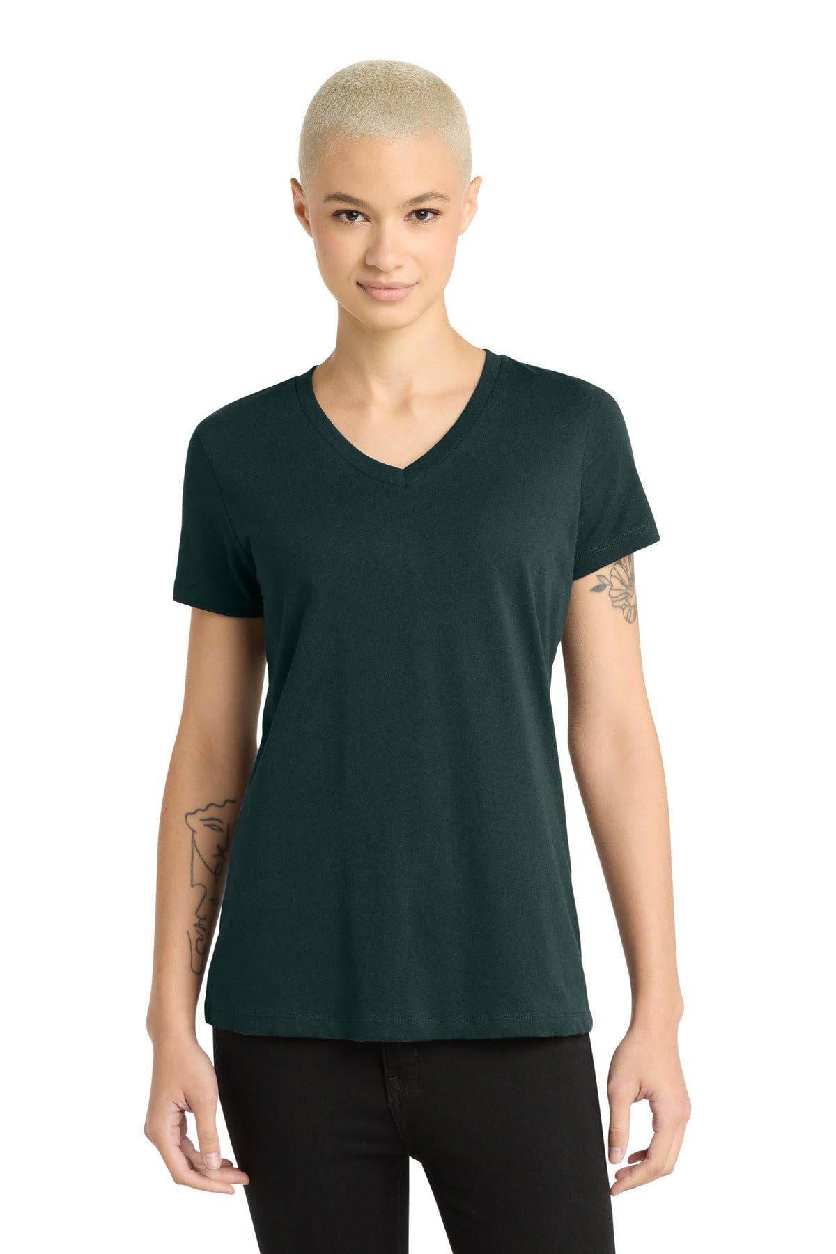 District® - Women's Perfect Weight® V-Neck Tee DM1170L