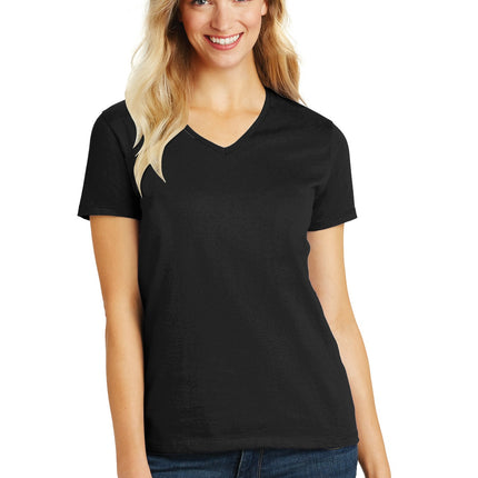 District ®  Women's Perfect Blend ®  CVC V-Neck Tee. DM1190L