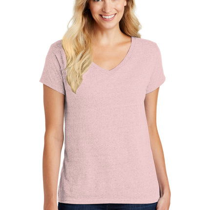 District ®  Women's Perfect Blend ®  CVC V-Neck Tee. DM1190L