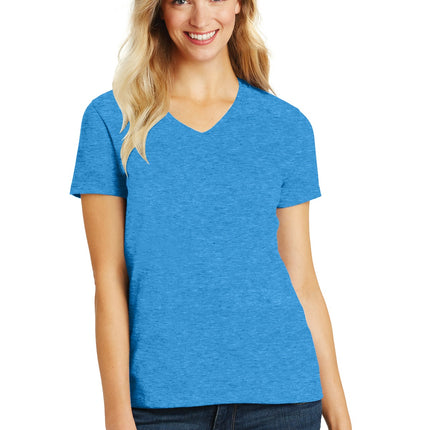 District ®  Women's Perfect Blend ®  CVC V-Neck Tee. DM1190L