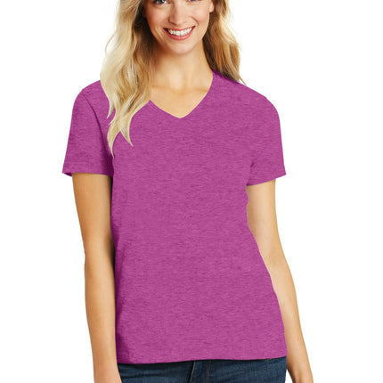 District ®  Women's Perfect Blend ®  CVC V-Neck Tee. DM1190L