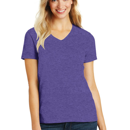 District ®  Women's Perfect Blend ®  CVC V-Neck Tee. DM1190L