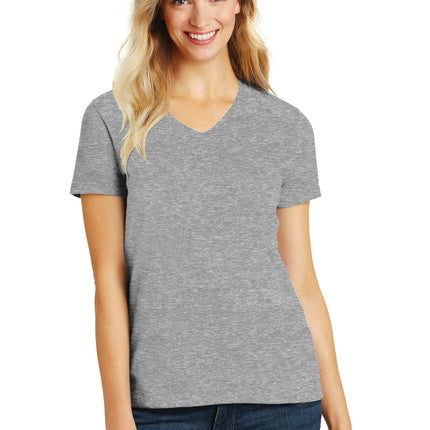 District ®  Women's Perfect Blend ®  CVC V-Neck Tee. DM1190L