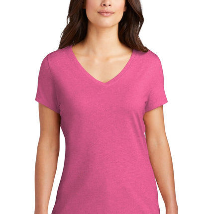 District ®  Women's Perfect Tri ®  V-Neck Tee. DM1350L