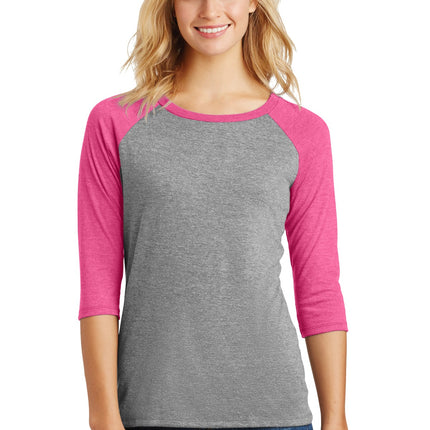 District ® Women's Perfect Tri ® 3/4-Sleeve Raglan. DM136L