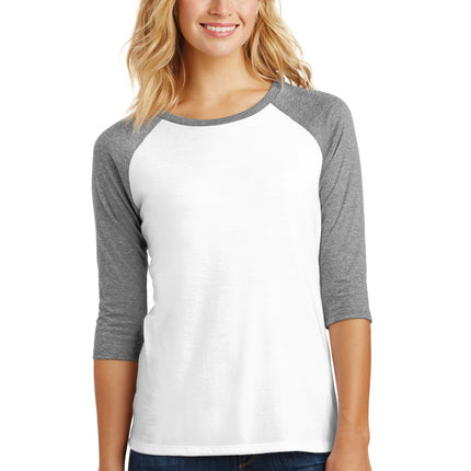 District ® Women's Perfect Blend ® CVC Long Sleeve Tee DT110