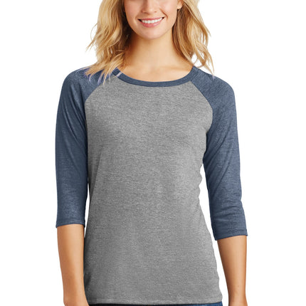 District ® Women's Perfect Tri ® 3/4-Sleeve Raglan. DM136L