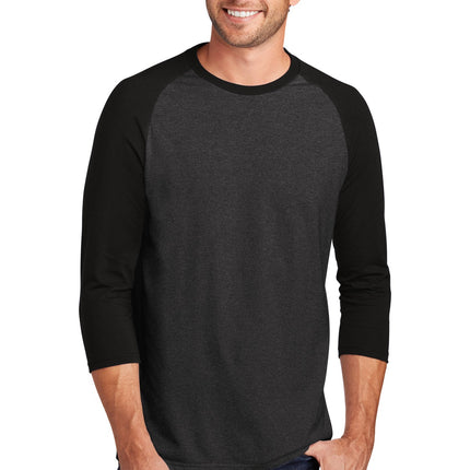 District  ® Perfect Tri ® 3/4-Sleeve Raglan. DM136