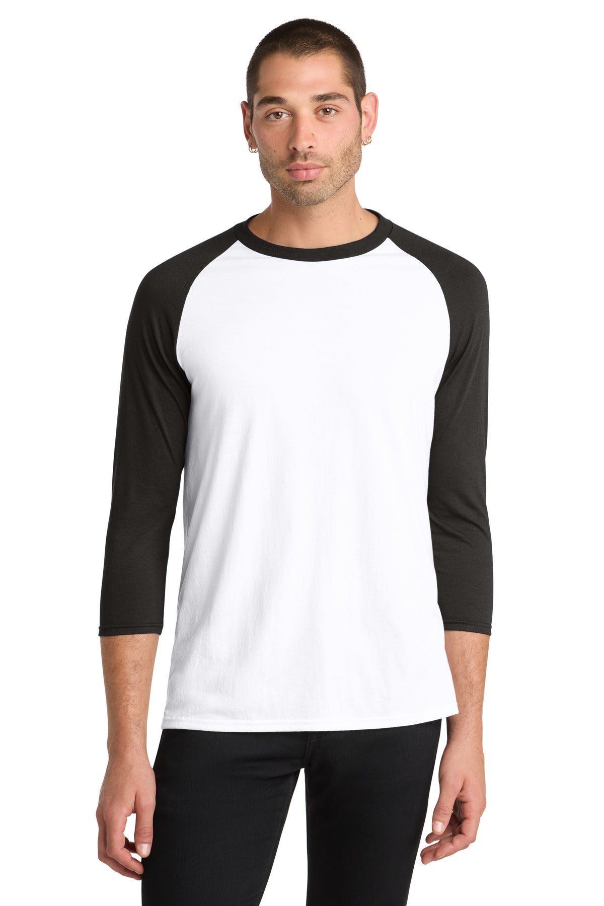 District ® Perfect Tri® 3/4-Sleeve Raglan DM136
