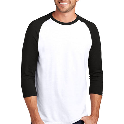 District  ® Perfect Tri ® 3/4-Sleeve Raglan. DM136