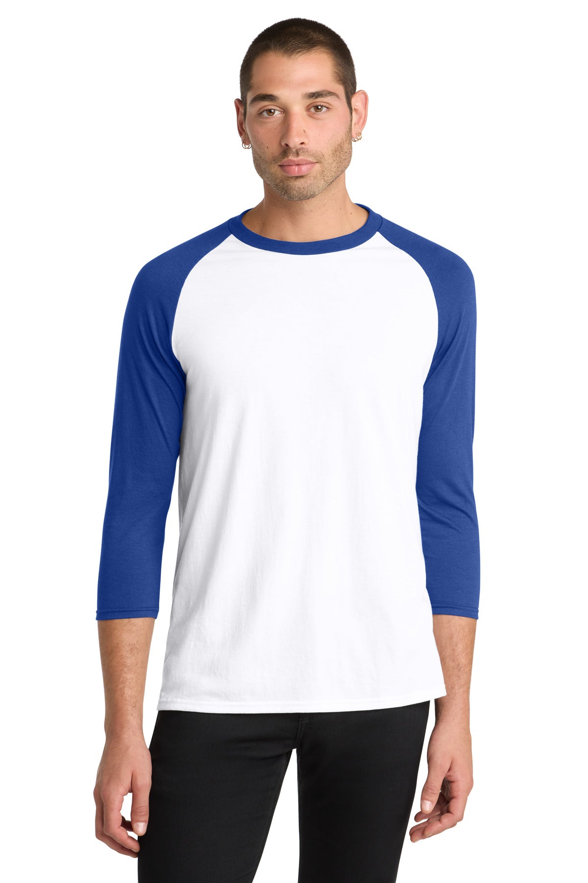 District ® Perfect Tri® 3/4-Sleeve Raglan DM136