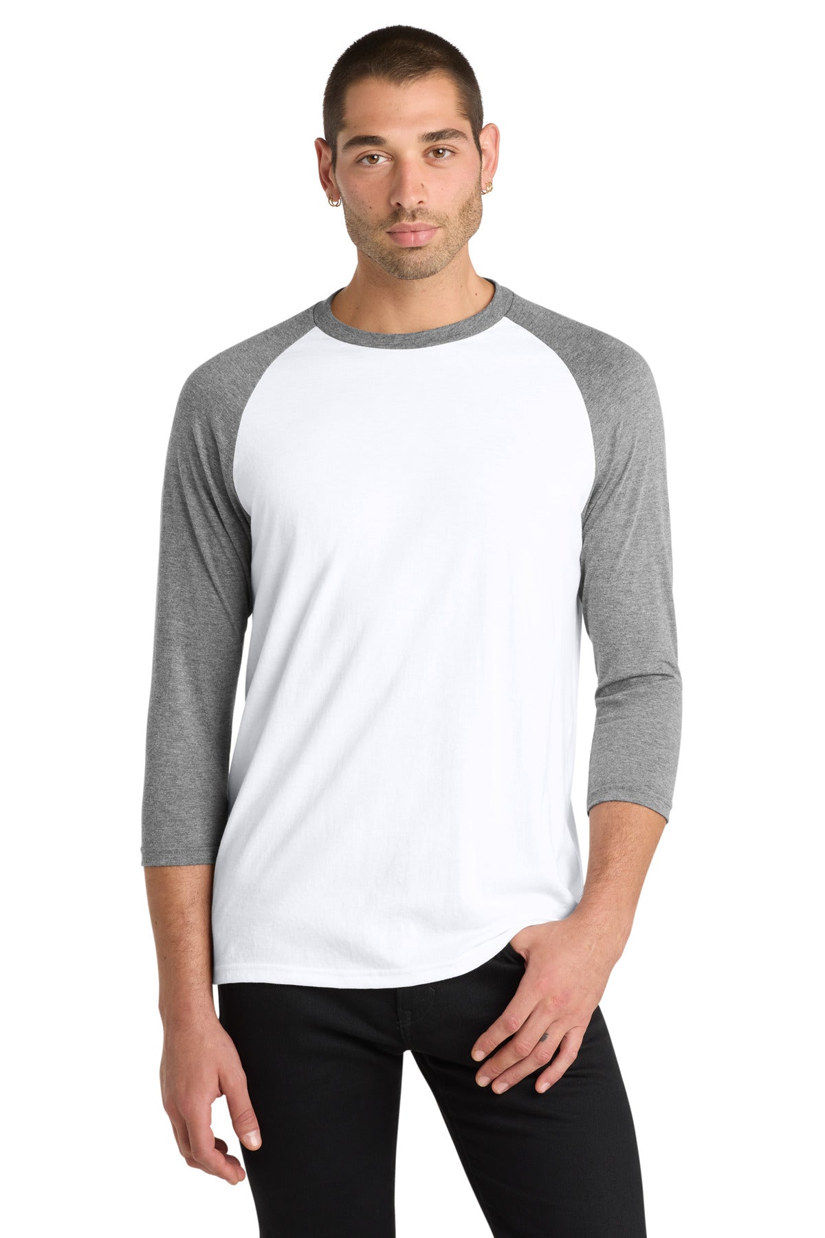 District ® Perfect Tri® 3/4-Sleeve Raglan DM136