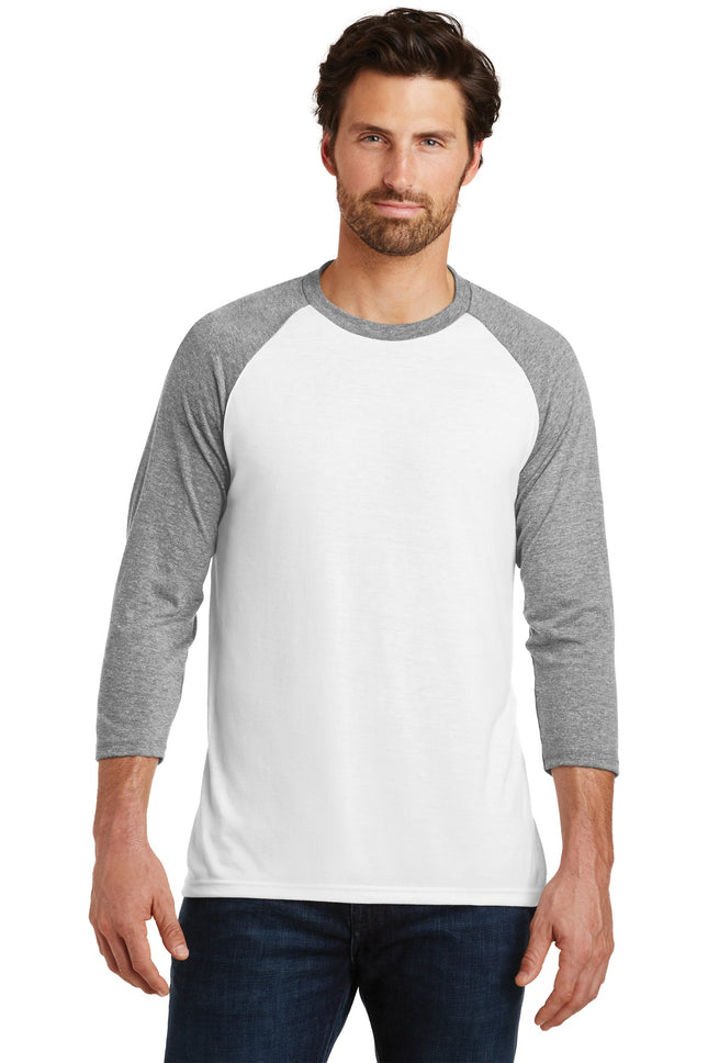 District  ® Perfect Tri ® 3/4-Sleeve Raglan. DM136