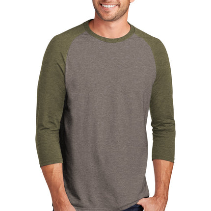 District  ® Perfect Tri ® 3/4-Sleeve Raglan. DM136