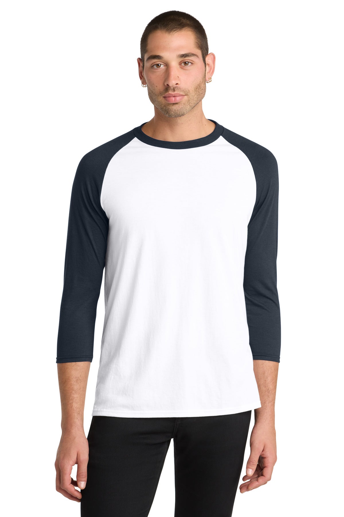 District ® Perfect Tri® 3/4-Sleeve Raglan DM136