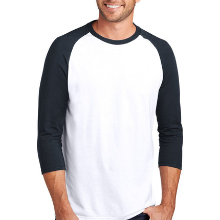 District  ® Perfect Tri ® 3/4-Sleeve Raglan. DM136
