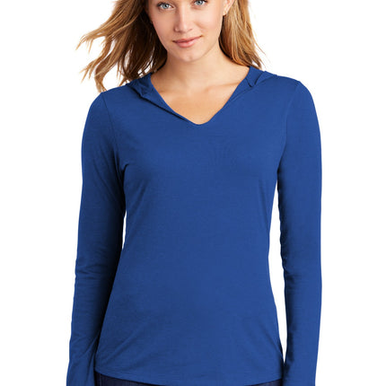 District ® Women's Perfect Tri ® Long Sleeve Hoodie. DM139L