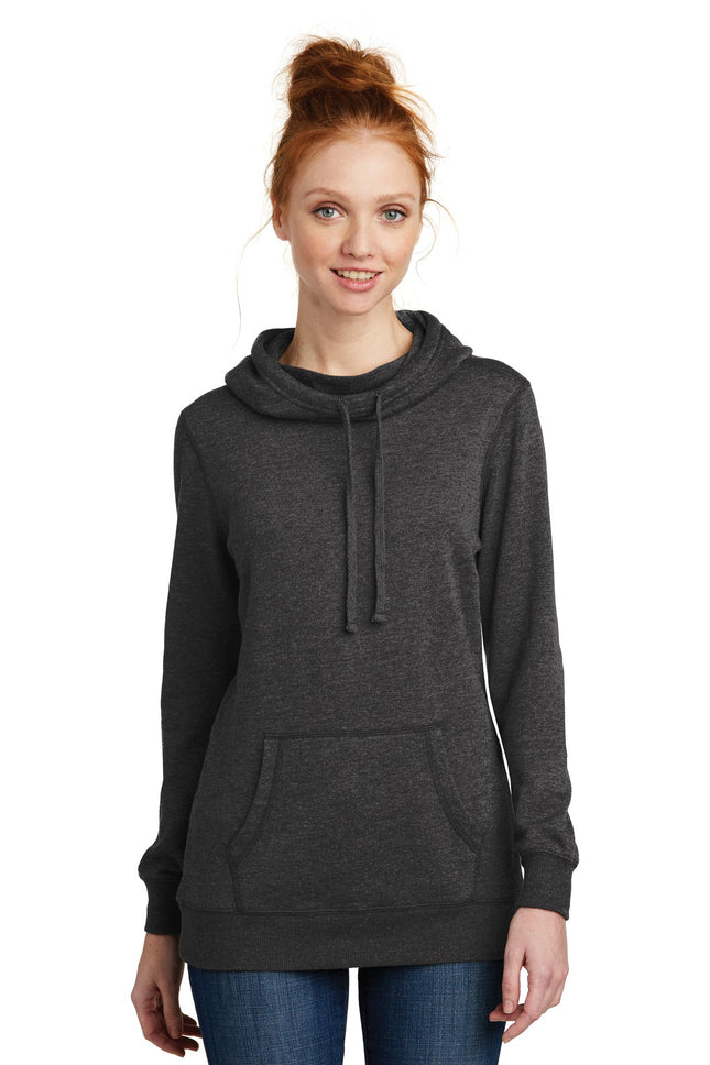 District  ® Women's Lightweight Fleece Hoodie. DM493