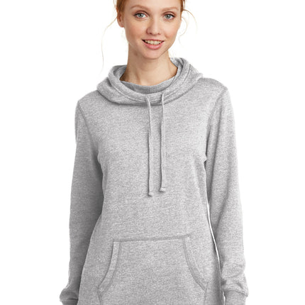 District  ® Women's Lightweight Fleece Hoodie. DM493