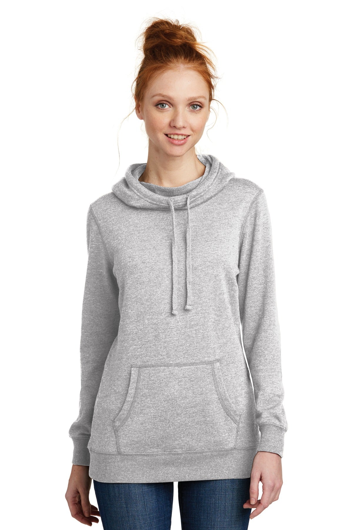 District ® Women's Lightweight Fleece Hoodie DM493