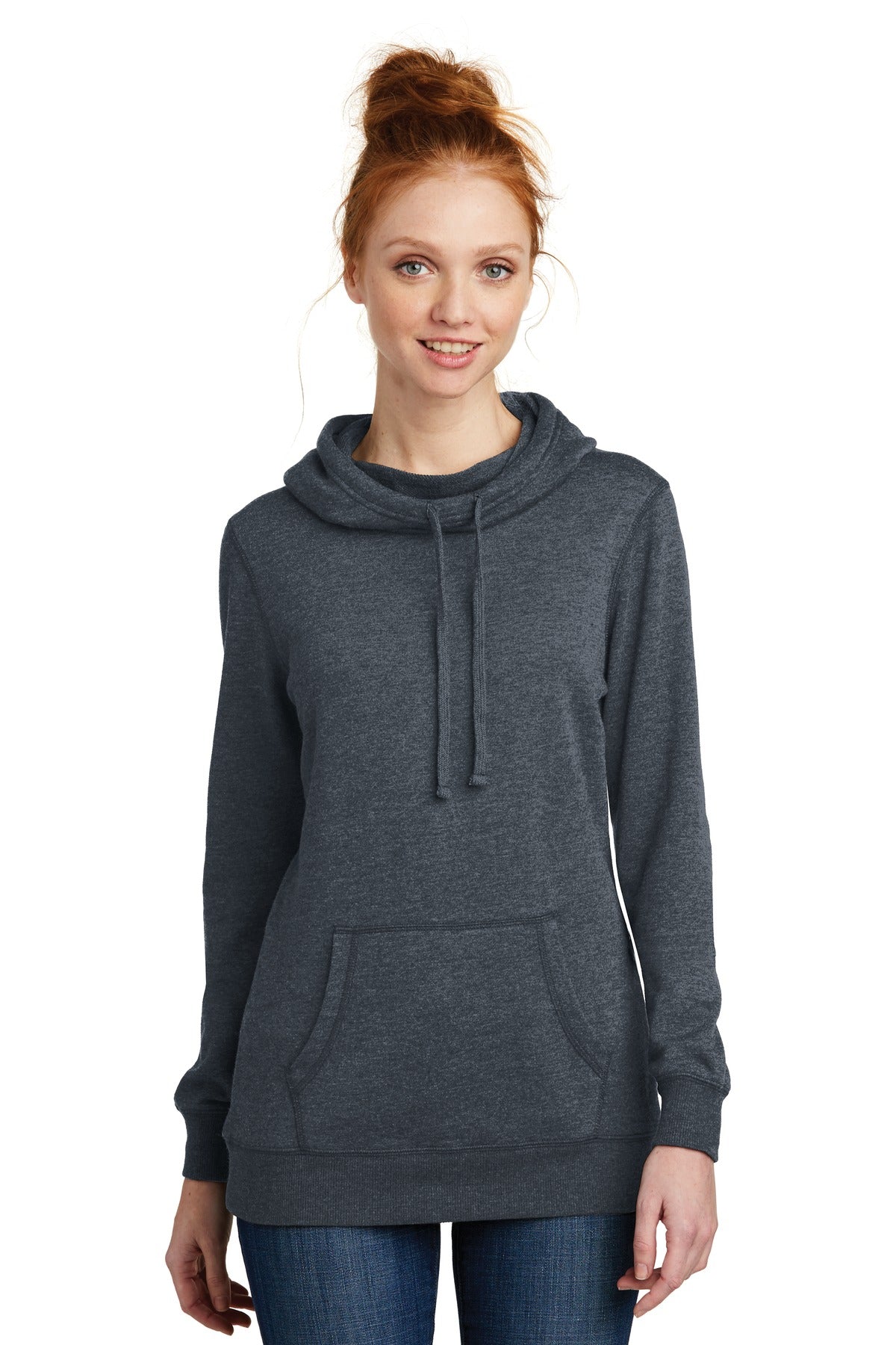 District ® Women's Lightweight Fleece Hoodie DM493