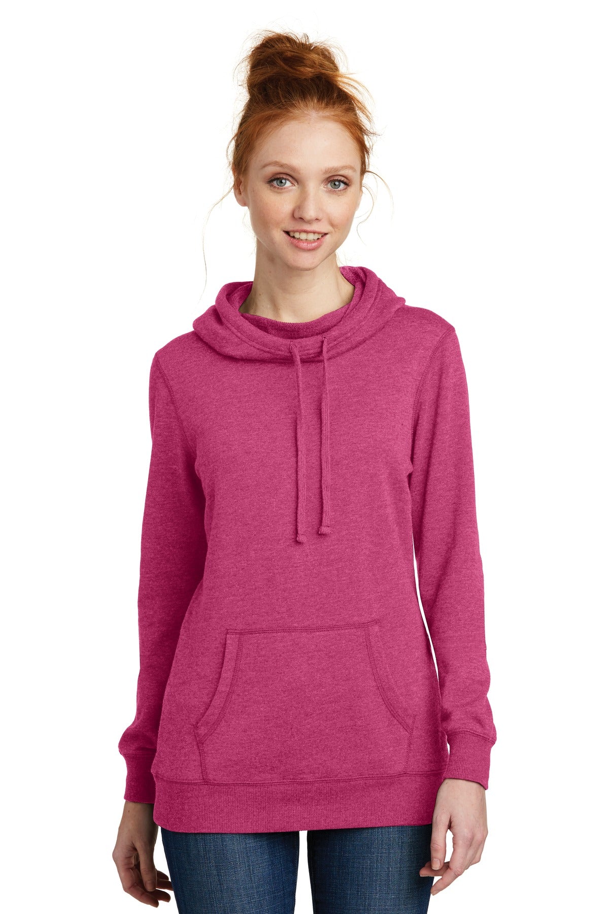 District ® Women's Lightweight Fleece Hoodie DM493