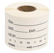 National Checking Dissolving Shelf Life Labels 2" x 3" 1 Roll