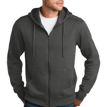 District  ® Perfect Weight  ® Fleece Full-Zip Hoodie DT1103