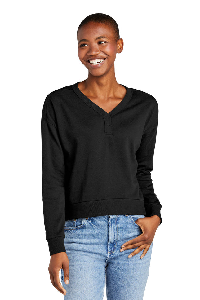 District ® Women's Perfect Tri ® Fleece V-Neck Sweatshirt DT1312