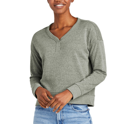 District ® Women's Perfect Tri ® Fleece V-Neck Sweatshirt DT1312