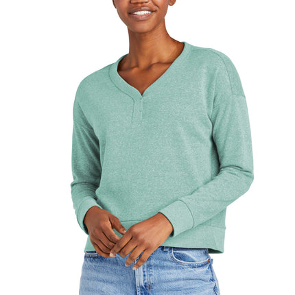 District ® Women's Perfect Tri ® Fleece V-Neck Sweatshirt DT1312