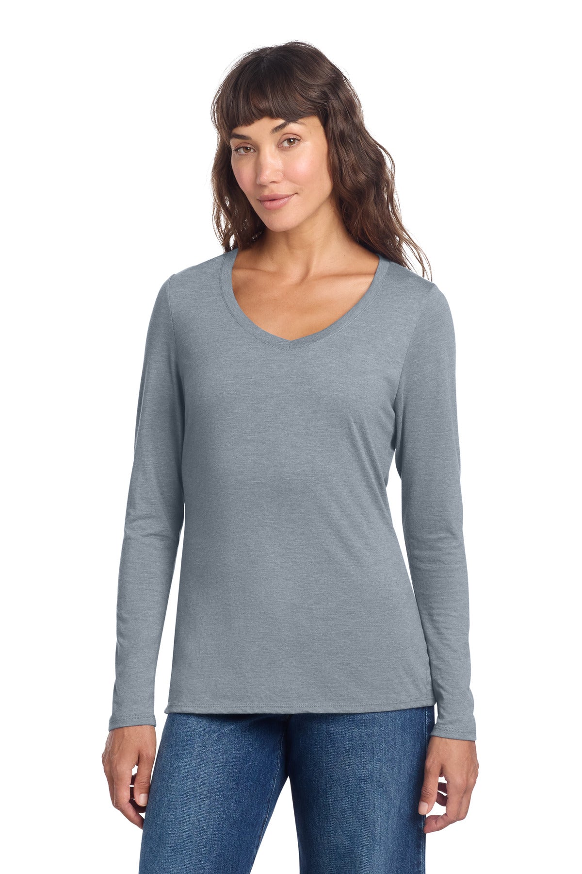 District® Women's Perfect Tri® Long Sleeve V-Neck Tee DT135