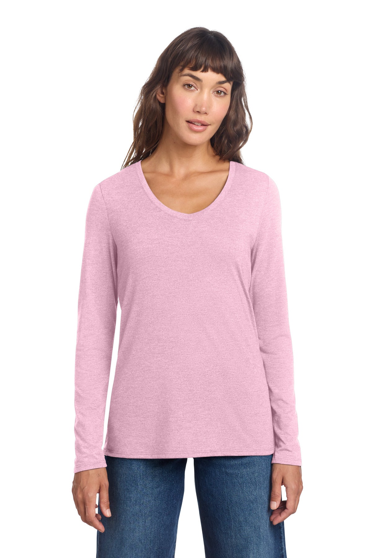 District® Women's Perfect Tri® Long Sleeve V-Neck Tee DT135