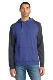 District® Young Mens Lightweight Fleece Raglan Hoodie  DT196