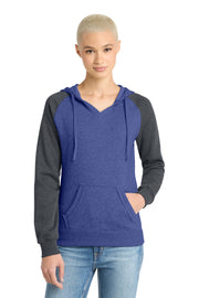 District® Women's Lightweight Fleece Raglan Hoodie  DT296