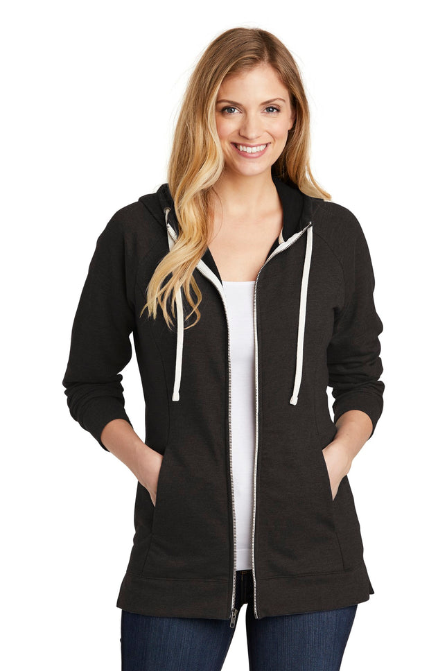 District  ® Women's Perfect Tri  ® French Terry Full-Zip Hoodie. DT456