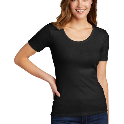 District ® Women's V.I.T.  Rib Scoop Neck Tee DT6020