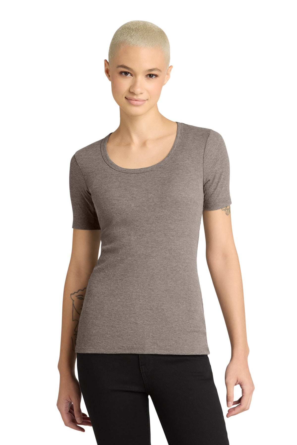 District® Women's VIT™Rib Scoop Neck Tee DT6020