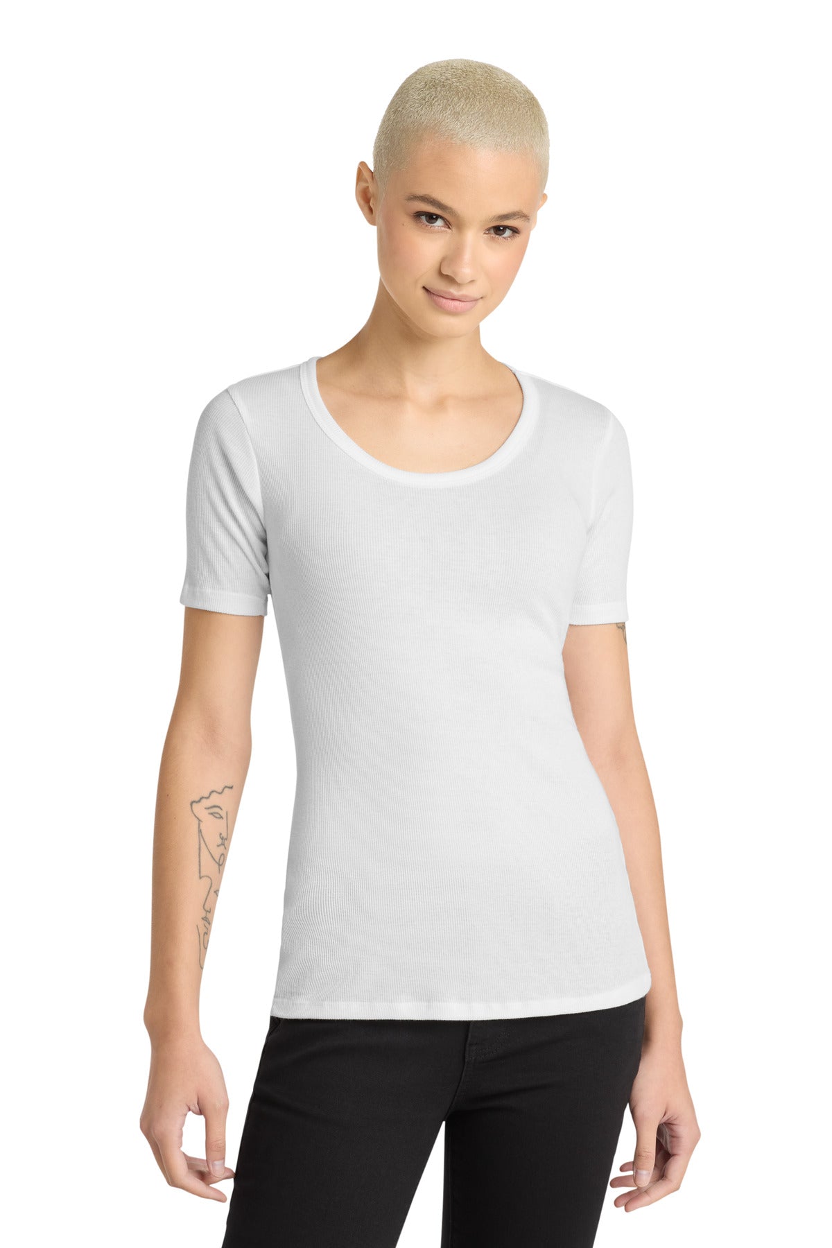 District ®  Women's V.I.T. Rib Scoop Neck Tee DT6020