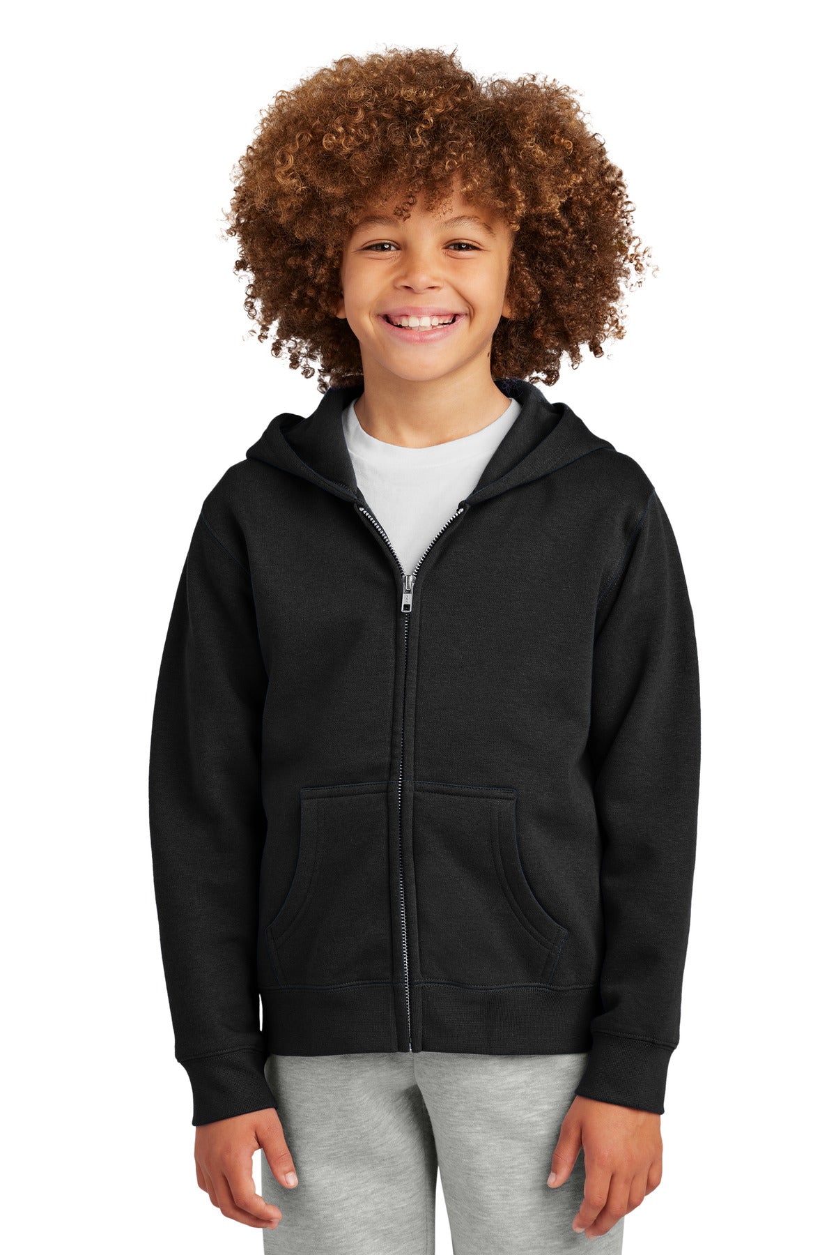 District® Youth VIT™ Fleece Full-Zip Hoodie DT6102Y
