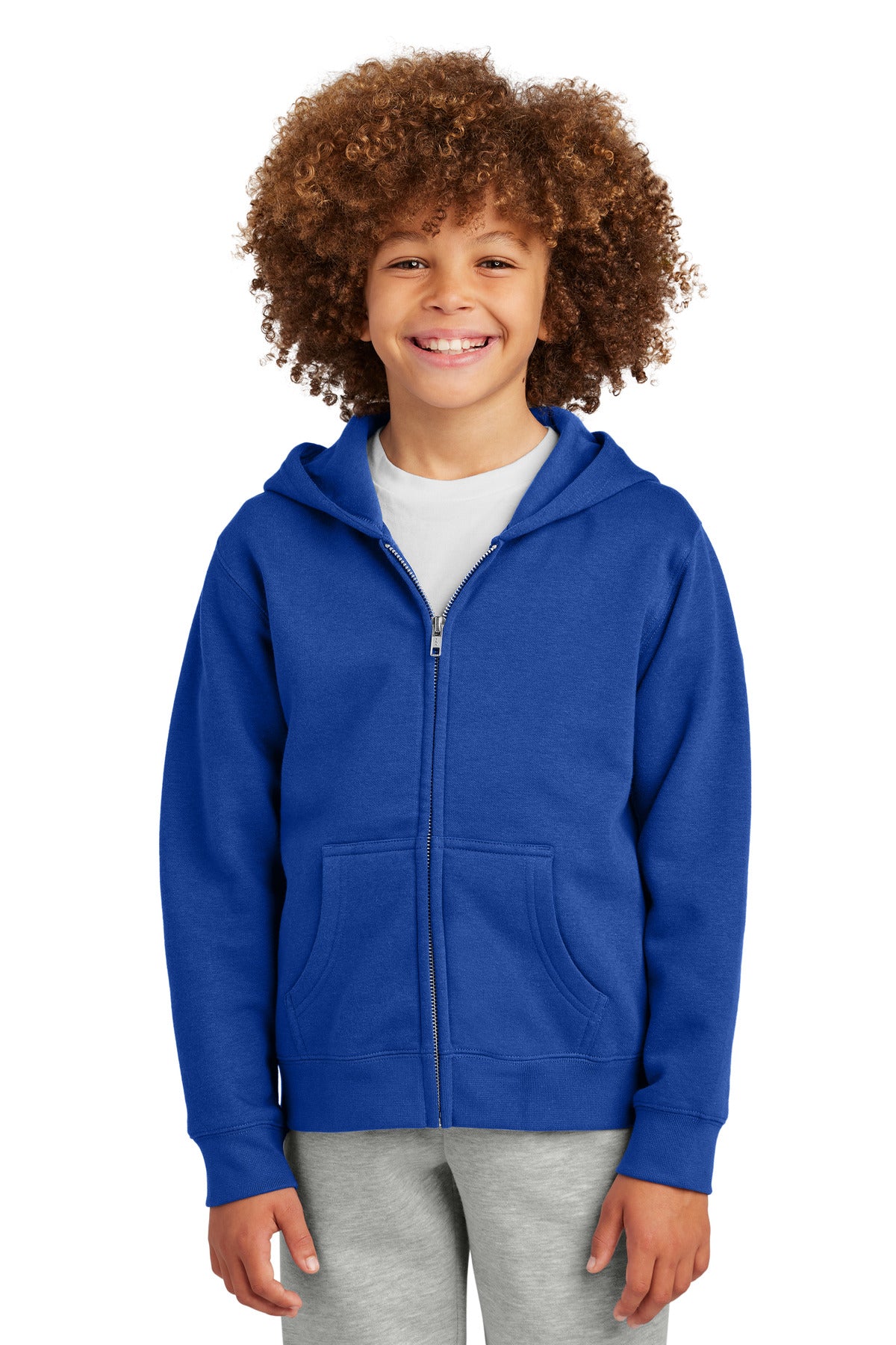 District® Youth VIT™ Fleece Full-Zip Hoodie DT6102Y