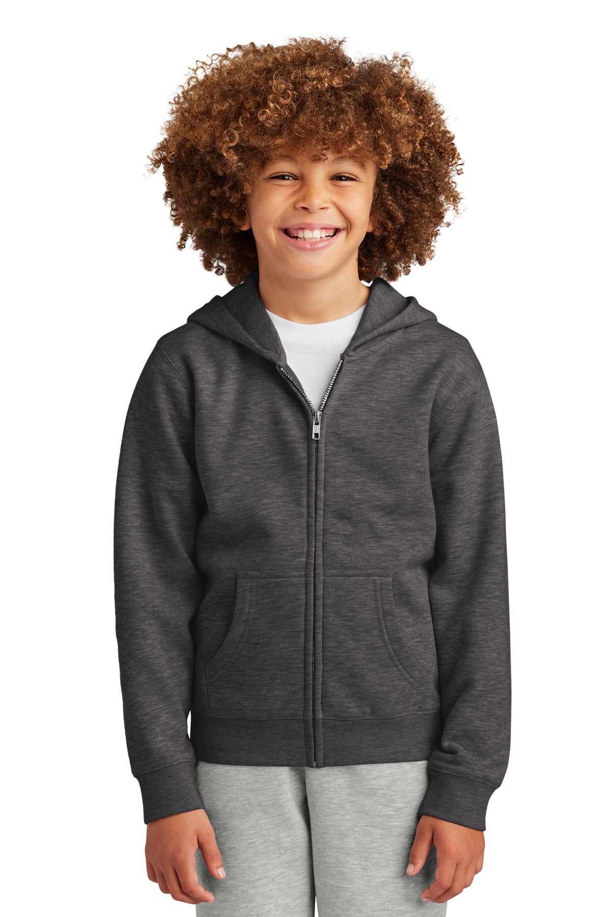 District® Youth VIT™ Fleece Full-Zip Hoodie DT6102Y