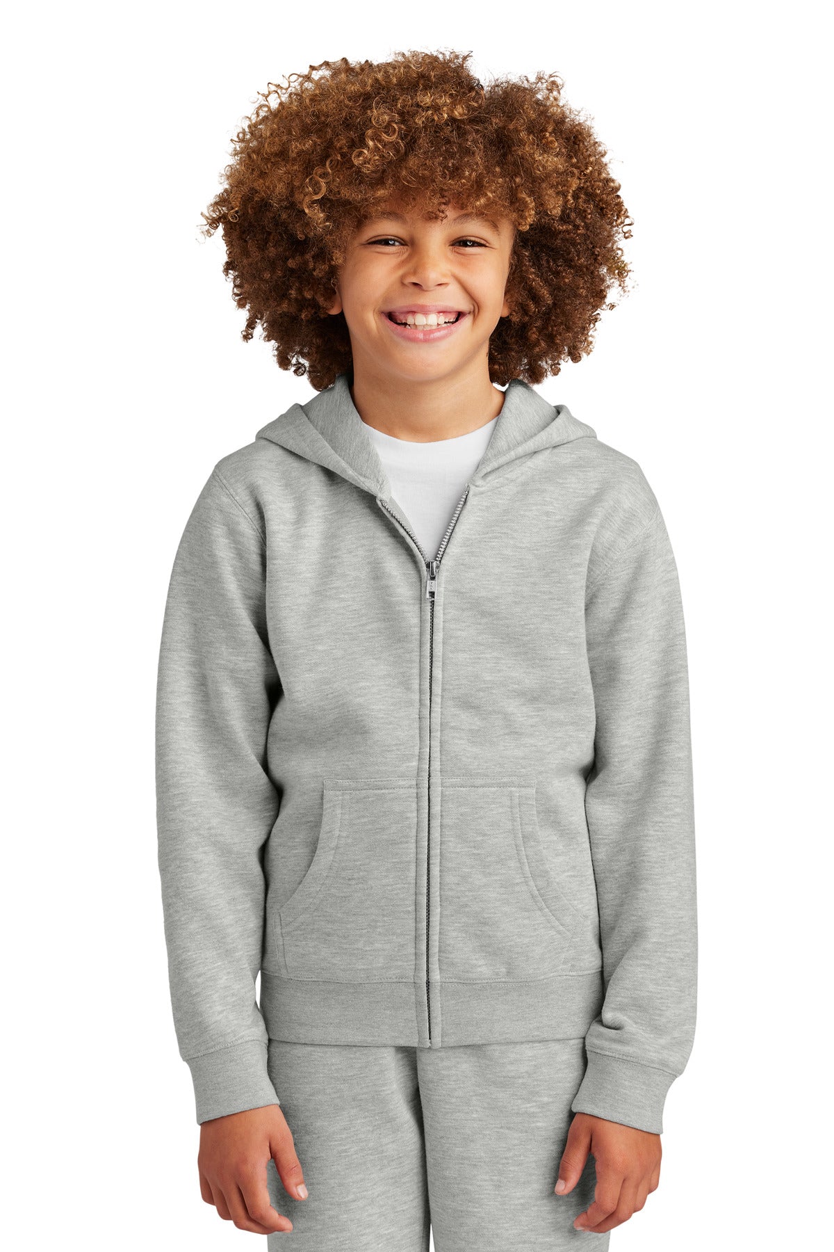 District® Youth VIT™ Fleece Full-Zip Hoodie DT6102Y