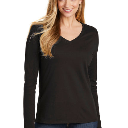 District  ® Women's Very Important Tee  ® Long Sleeve V-Neck. DT6201