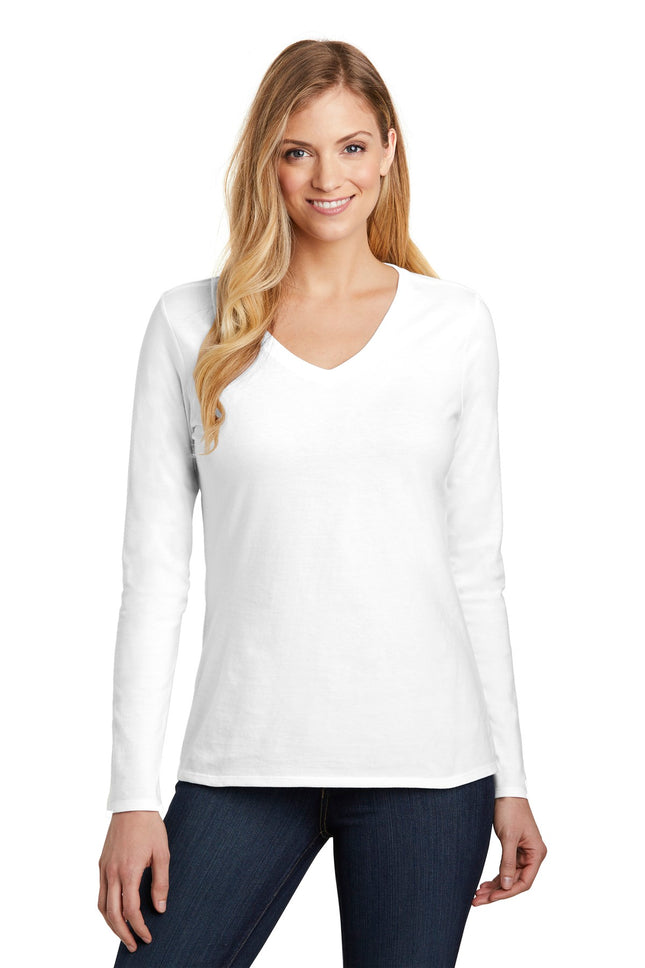 District  ® Women's Very Important Tee  ® Long Sleeve V-Neck. DT6201