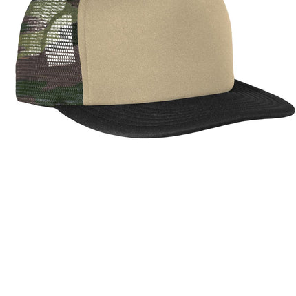 District ® Flat Bill Snapback Trucker Cap. DT624