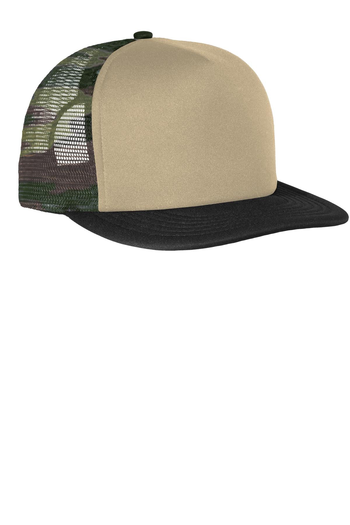 District® Flat Bill Snapback Trucker Cap DT624