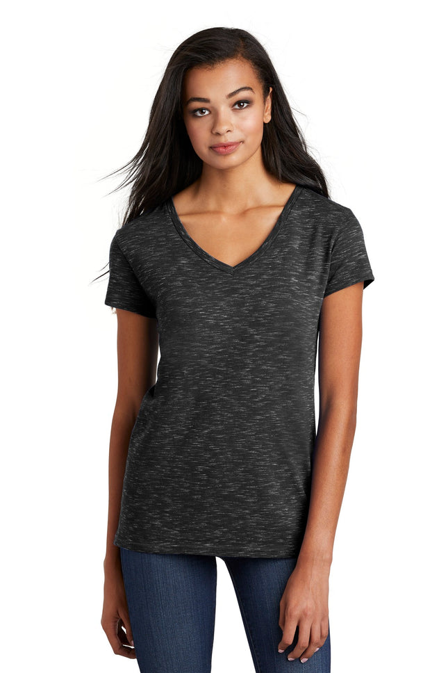 District  ® Women's Medal V-Neck Tee. DT664