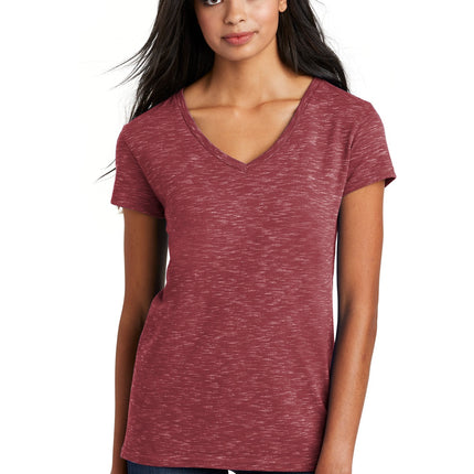 District  ® Women's Medal V-Neck Tee. DT664