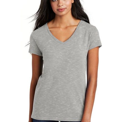 District  ® Women's Medal V-Neck Tee. DT664